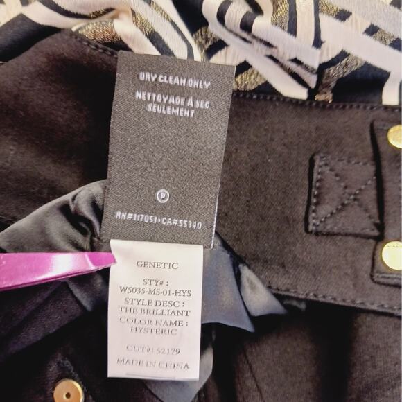 Genetic x Liberty Ross SZ 27 Metallic Jacquard Mini Skirt NWT $375 Vogue - Picture 9 of 10